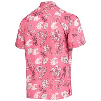 NCAA Washington State Cougars Vintage Floral Button-Up Shirt