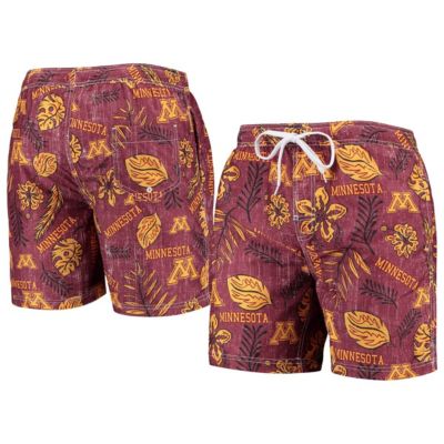 NCAA Minnesota Golden Gophers Vintage Floral Swim Trunks