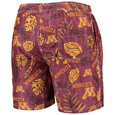 NCAA Minnesota Golden Gophers Vintage Floral Swim Trunks