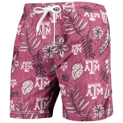 NCAA Texas A&M Aggies Vintage Floral Swim Trunks