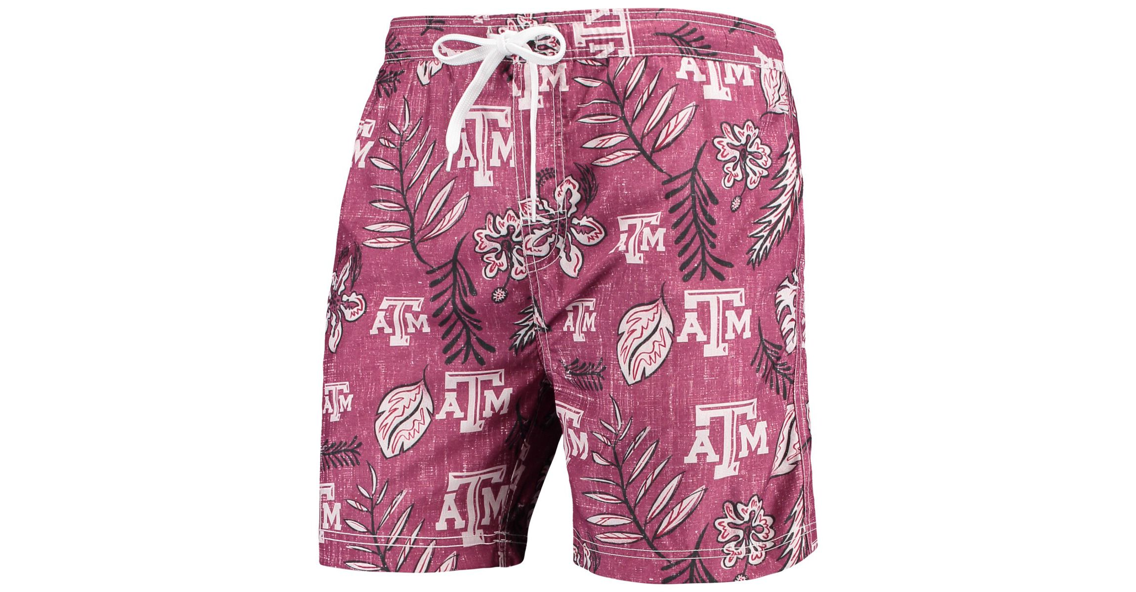 NCAA Texas A&M Aggies Vintage Floral Swim Trunks