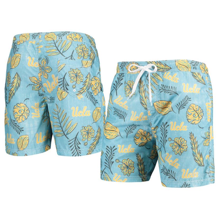 NCAA Light UCLA Bruins Vintage Floral Swim Trunks