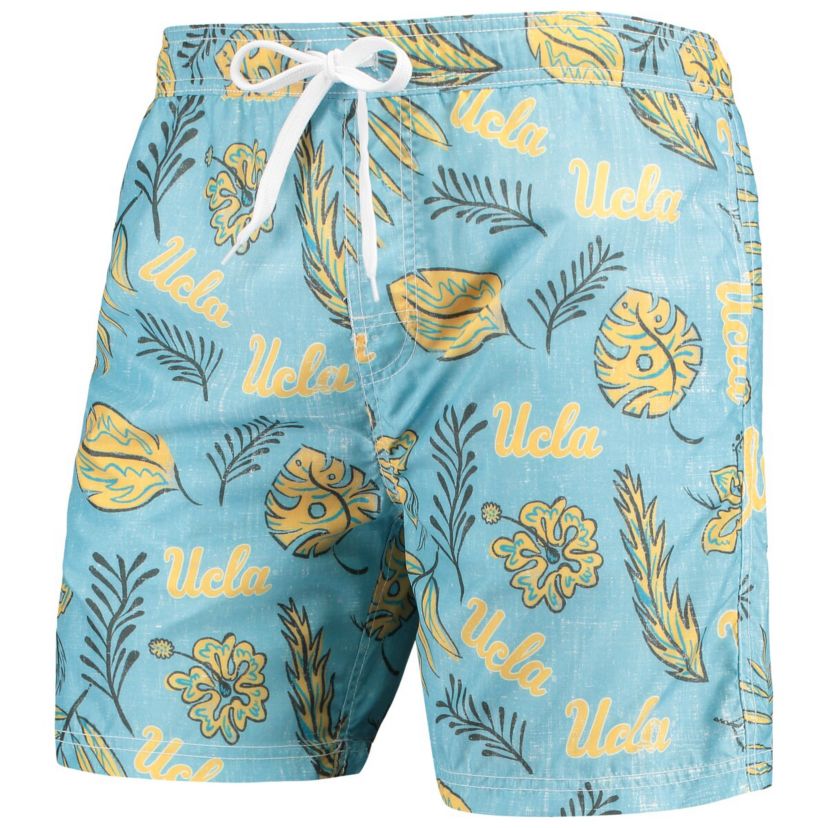 NCAA Light UCLA Bruins Vintage Floral Swim Trunks