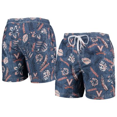 NCAA Virginia Cavaliers Vintage Floral Swim Trunks