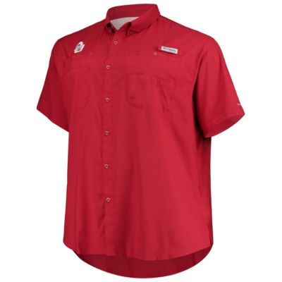 NCAA Oklahoma Sooners Big & Tall Tamiami Omni-Shade Button-Down Shirt