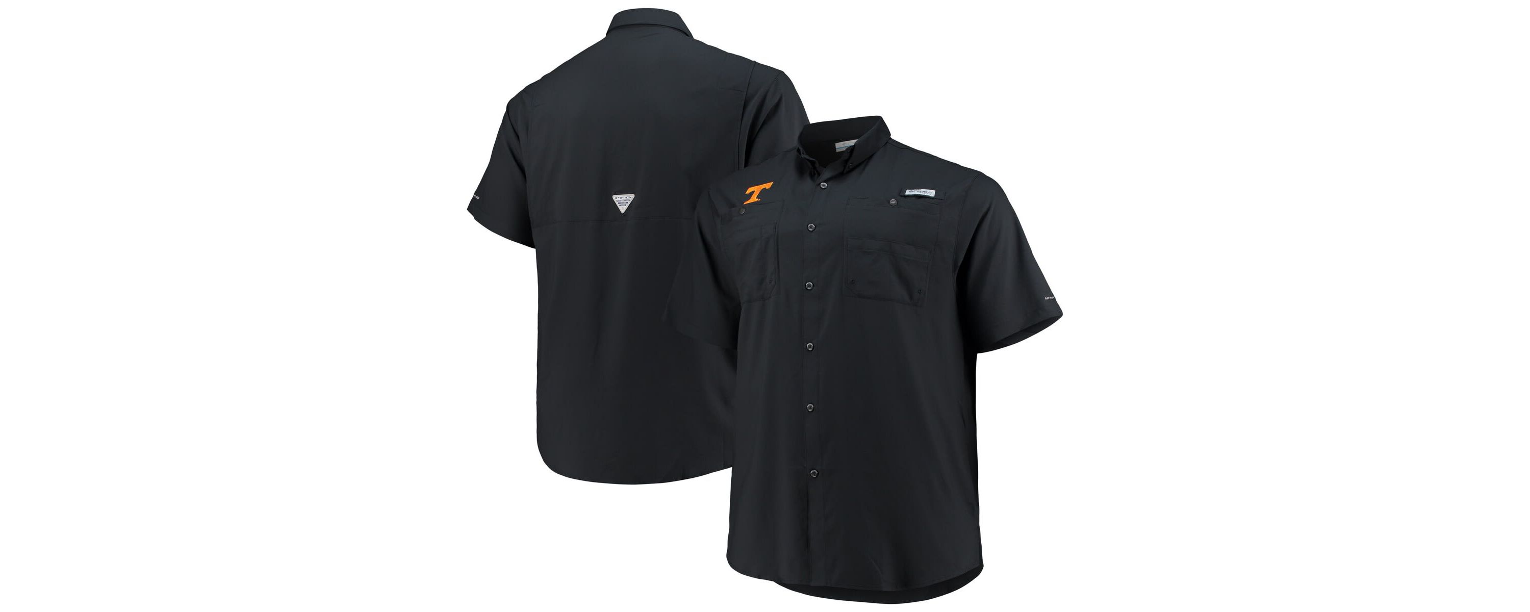 NCAA Tennessee Volunteers Big & Tall Tamiami Omni-Shade Button-Down Shirt