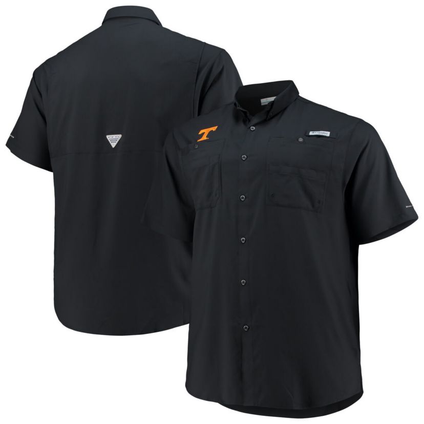 NCAA Tennessee Volunteers Big & Tall Tamiami Omni-Shade Button-Down Shirt
