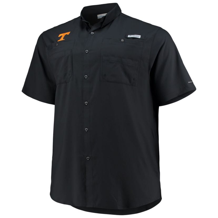 NCAA Tennessee Volunteers Big & Tall Tamiami Omni-Shade Button-Down Shirt