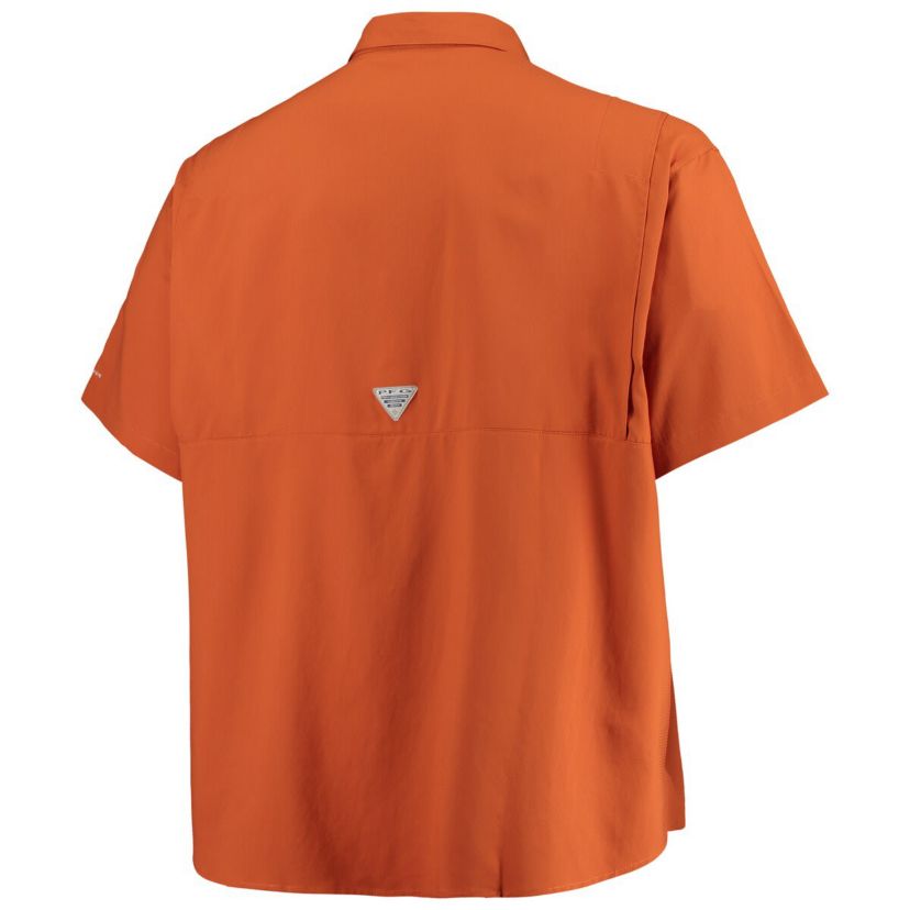NCAA Texas Texas Longhorns Big & Tall Tamiami Omni-Shade Button-Down Shirt