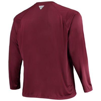 NCAA Texas A&M Aggies Big & Tall Terminal Tackle Omni-Shade Long Sleeve Raglan T-Shirt