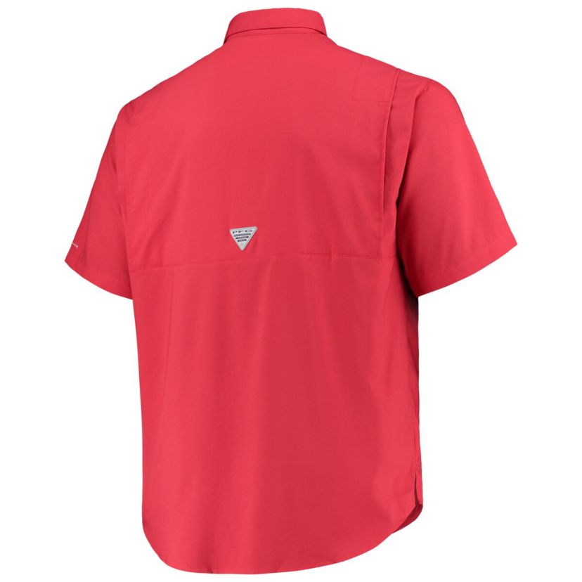 NCAA Ohio State Buckeyes Big & Tall Tamiami Omni-Shade Button-Down Shirt