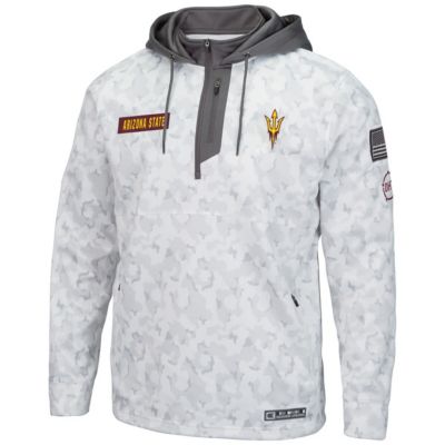 NCAA Arctic Arizona State Sun Devils OHT Military Appreciation Quarter-Zip Hoodie