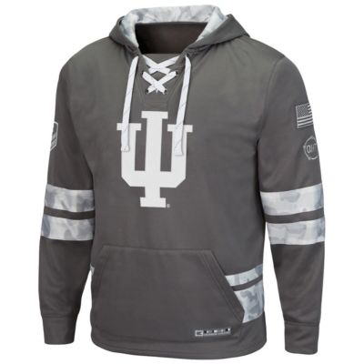 NCAA Indiana Hoosiers OHT Military Appreciation Lace-Up Pullover Hoodie