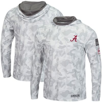 Alabama Crimson Tide NCAA Arctic OHT Military Appreciation Long Sleeve Hoodie Top