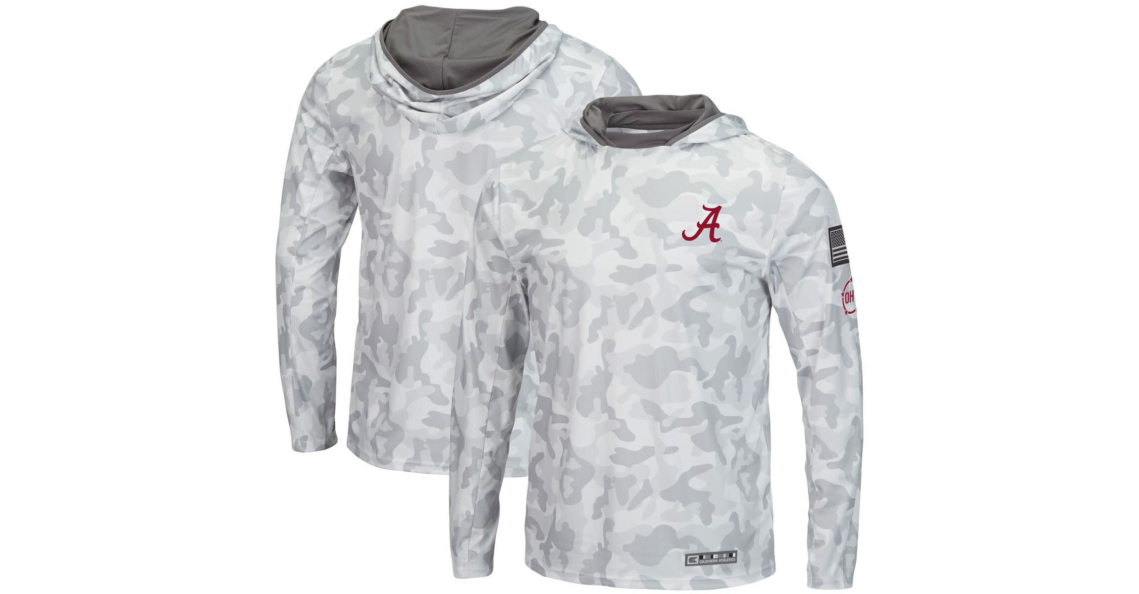 Alabama Crimson Tide NCAA Arctic Alabama Tide OHT Military Appreciation Long Sleeve Hoodie Top