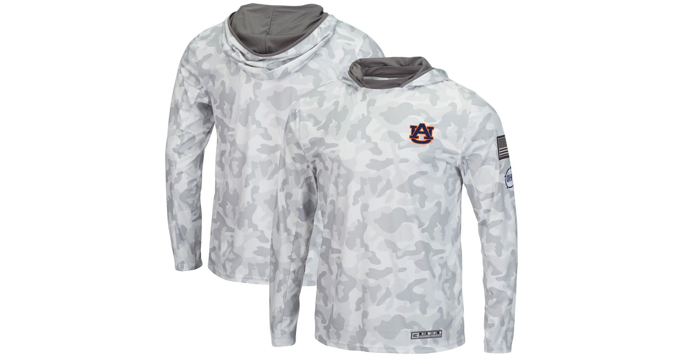 NCAA Arctic Auburn Tigers OHT Military Appreciation Long Sleeve Hoodie Top