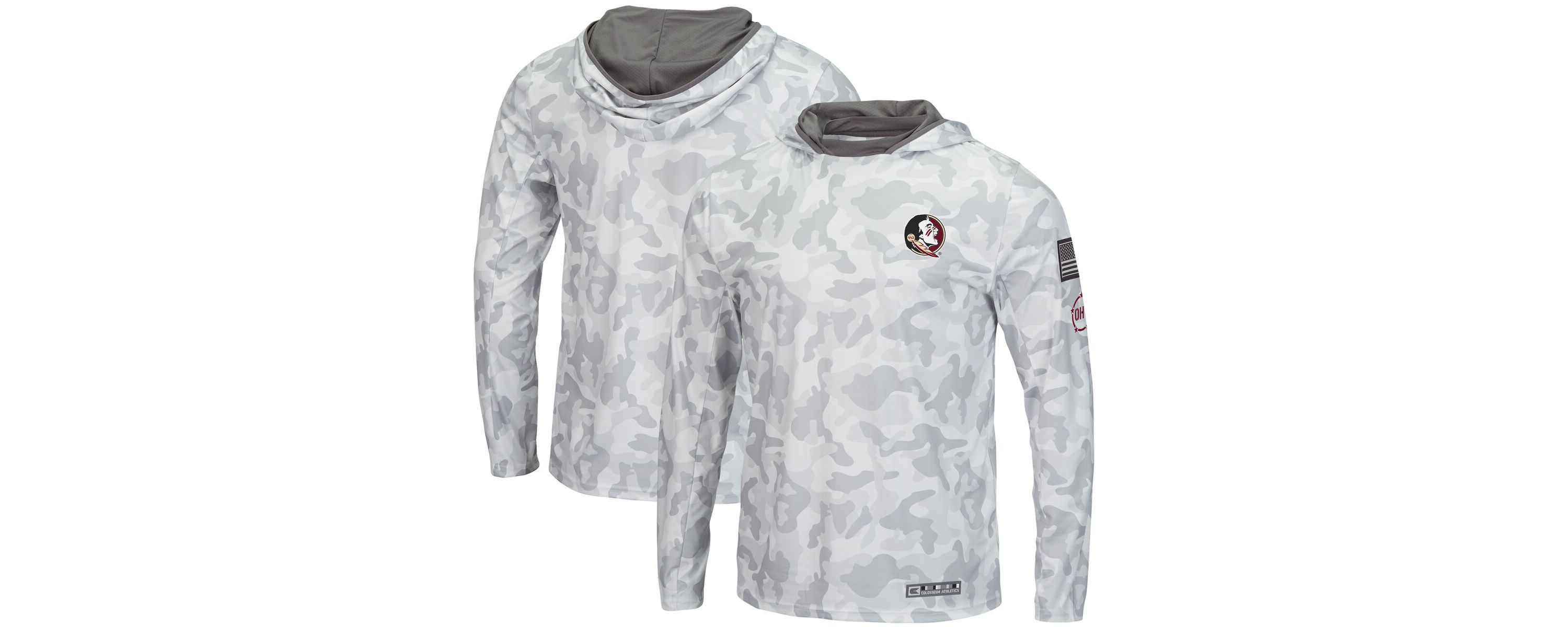 NCAA Arctic Florida State Seminoles OHT Military Appreciation Long Sleeve Hoodie Top