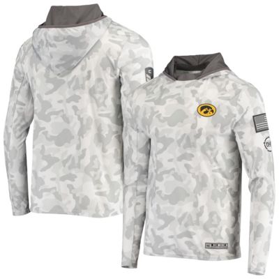 NCAA Arctic Iowa Hawkeyes OHT Military Appreciation Long Sleeve Hoodie Top