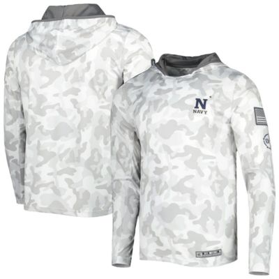 Navy Midshipmen NCAA Arctic OHT Military Appreciation Long Sleeve Hoodie Top