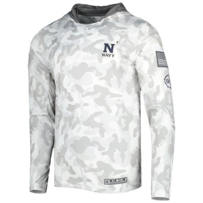 Navy Midshipmen NCAA Arctic OHT Military Appreciation Long Sleeve Hoodie Top