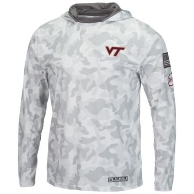 NCAA Arctic Virginia Tech Hokies OHT Military Appreciation Long Sleeve Hoodie Top