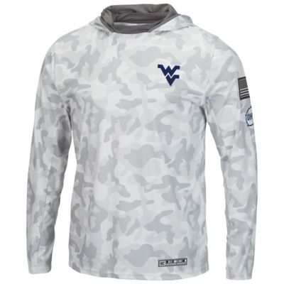 NCAA Arctic West Virginia Mountaineers OHT Military Appreciation Long Sleeve Hoodie Top