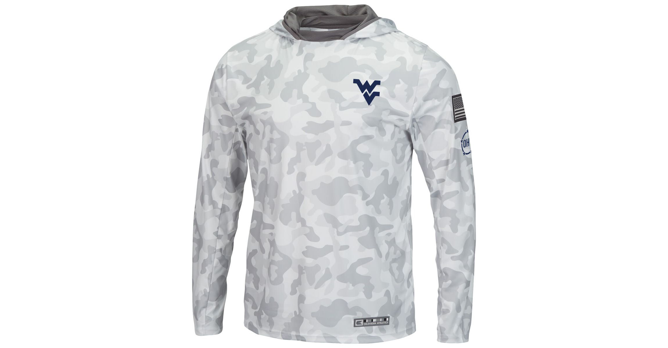 NCAA Arctic West Virginia Mountaineers OHT Military Appreciation Long Sleeve Hoodie Top