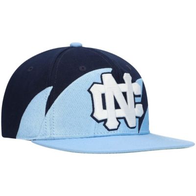 NCAA Carolina Blue/Navy North Carolina Tar Heels Sharktooth Snapback Hat