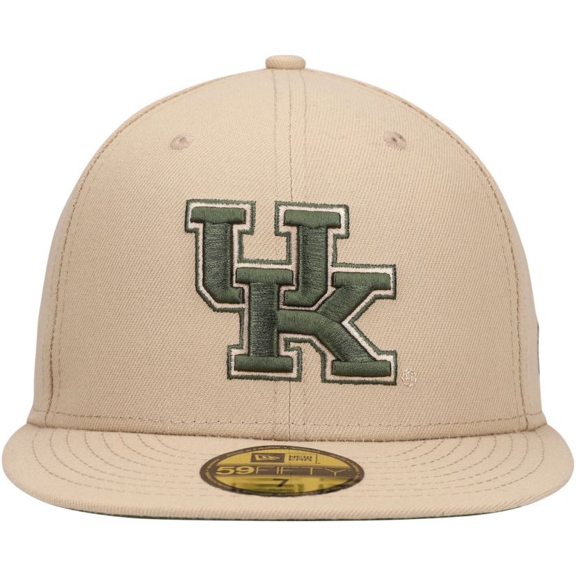 NCAA Kentucky Wildcats Camel & Rifle 59FIFTY Fitted Hat