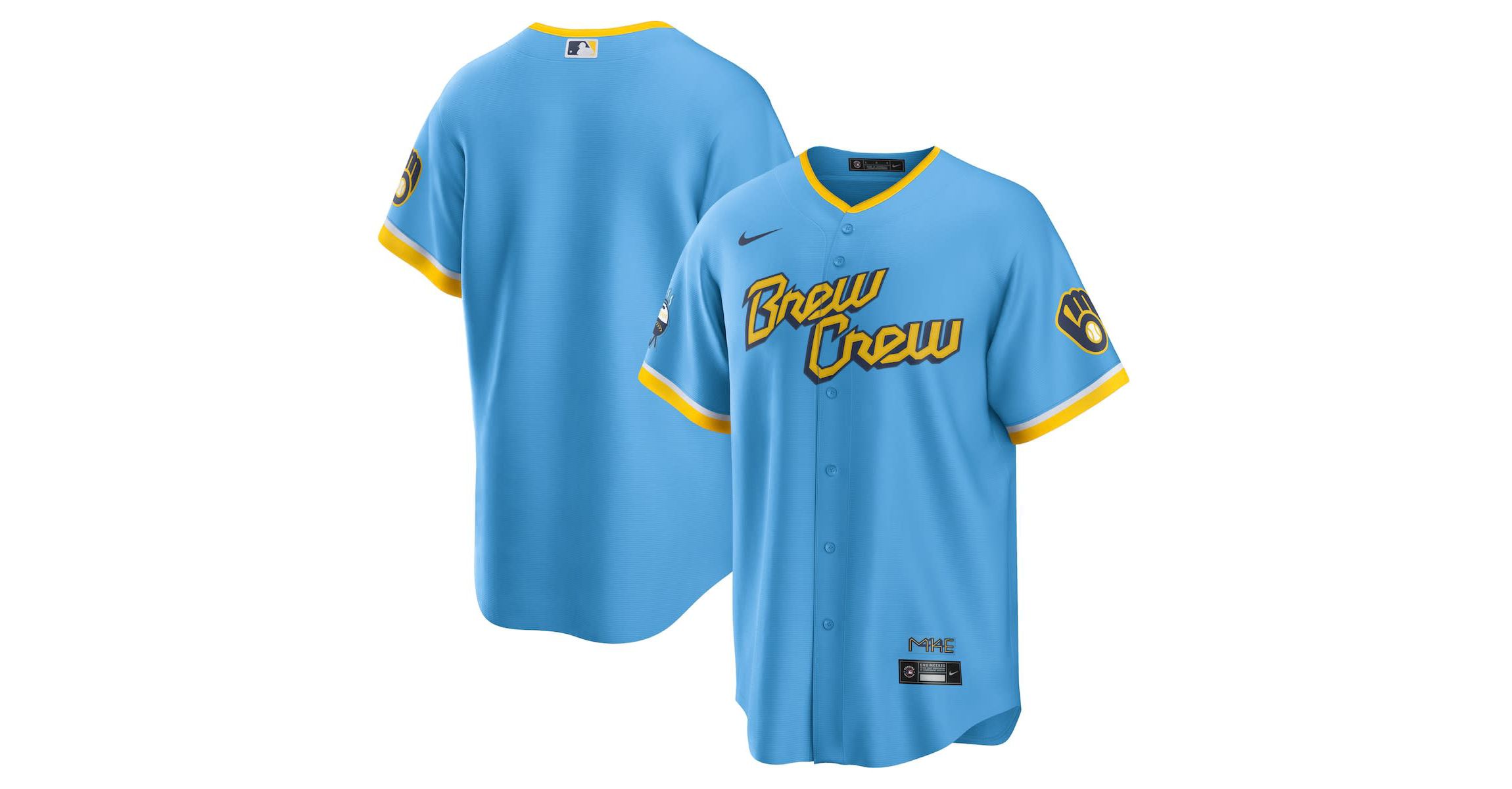 MLB Nike Powder Milwaukee Brewers City Connect Replica Team Jersey
