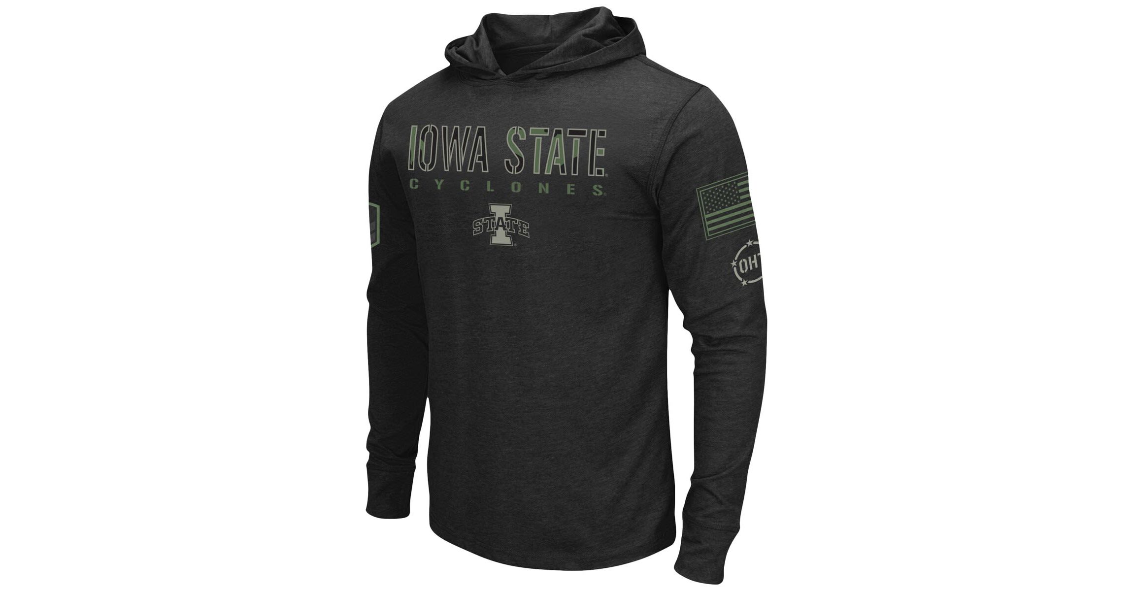 NCAA Iowa State Cyclones OHT Military Appreciation Team Hoodie Long Sleeve T-Shirt