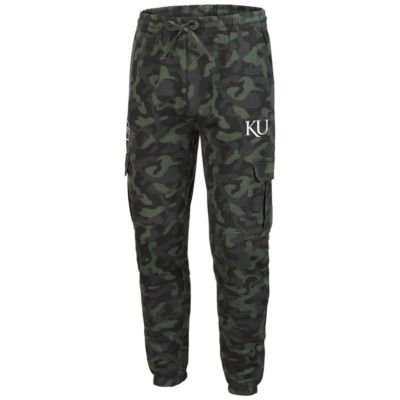 NCAA Kansas Jayhawks Logo OHT Military Appreciation Code Fleece Pants