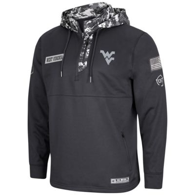 NCAA West Virginia Mountaineers OHT Military Appreciation Digital Quarter-Zip Hoodie