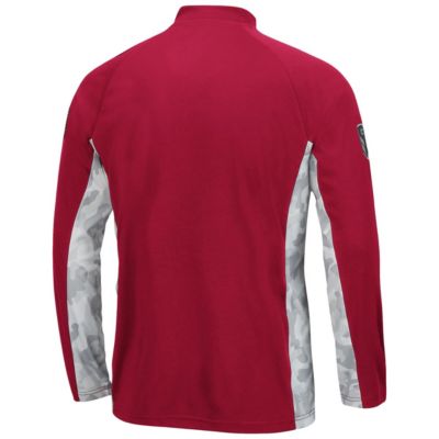 NCAA Arkansas Razorbacks OHT Military Appreciation Snow Cruise Raglan 1/4-Zip Jacket