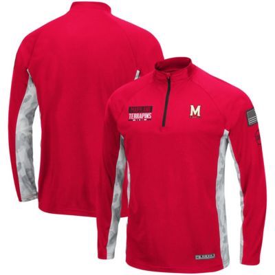 NCAA Maryland Terrapins OHT Military Appreciation Snow Cruise Raglan 1/4-Zip Jacket