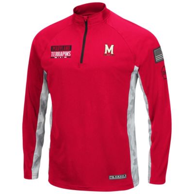 NCAA Maryland Terrapins OHT Military Appreciation Snow Cruise Raglan 1/4-Zip Jacket