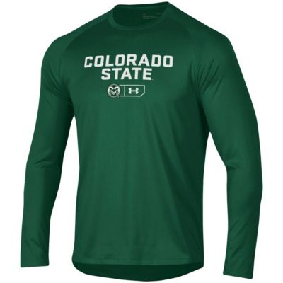 NCAA Under Armour Colorado State Rams Lockup Tech Raglan Long Sleeve T-Shirt