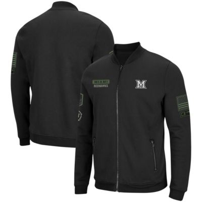 Miami (OH) RedHawks NCAA University OHT Military Appreciation High-Speed Bomber Full-Zip Jacket