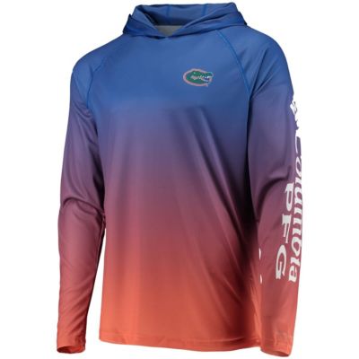 NCAA PFG Florida Gators Terminal Tackle Omni-Shade UPF 50 Long Sleeve Hooded Top