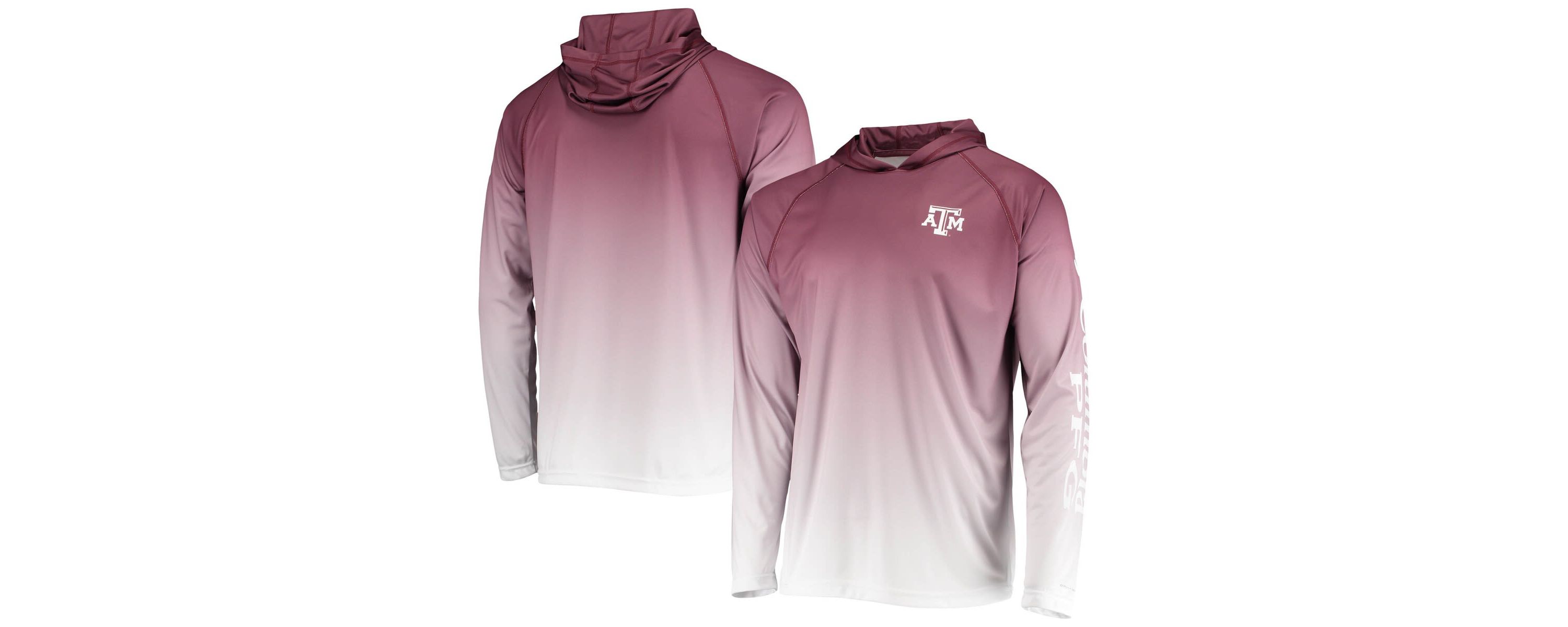 NCAA PFG Texas A&M Aggies Terminal Tackle Omni-Shade UPF 50 Long Sleeve Hooded Top