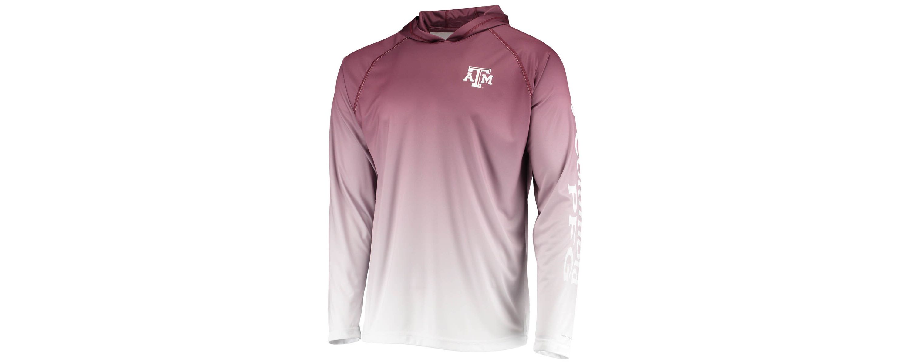 NCAA PFG Texas A&M Aggies Terminal Tackle Omni-Shade UPF 50 Long Sleeve Hooded Top