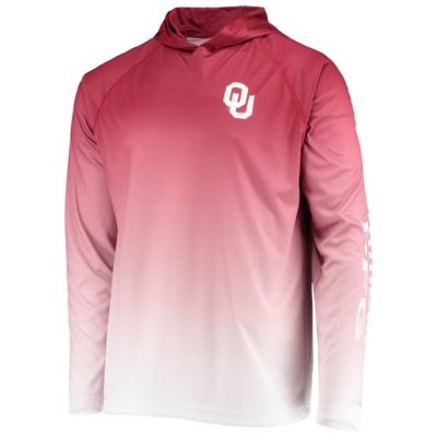 NCAA PFG Oklahoma Sooners Terminal Tackle Omni-Shade UPF 50 Long Sleeve Hooded Top