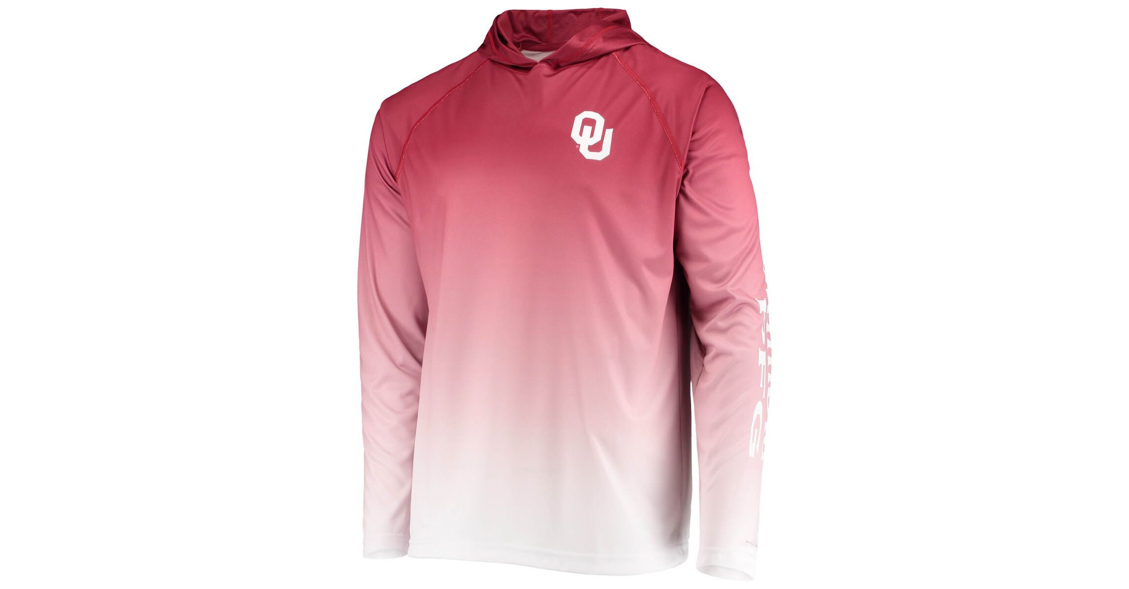 NCAA PFG Oklahoma Sooners Terminal Tackle Omni-Shade UPF 50 Long Sleeve Hooded Top