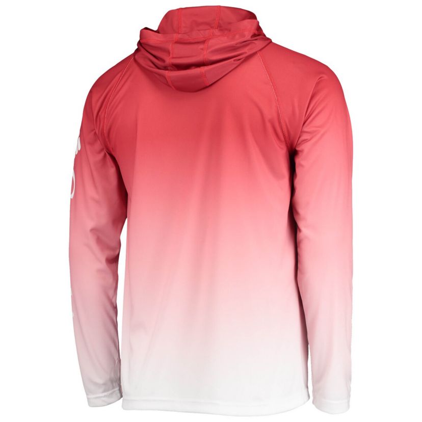 NCAA PFG Nebraska Huskers Terminal Tackle Omni-Shade UPF 50 Long Sleeve Hooded Top