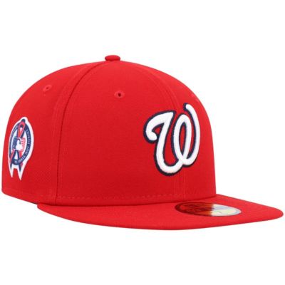 New Era Men's MLB Washington Nationals 9/11 Memorial Side Patch 59FIFTY Fitted Hat