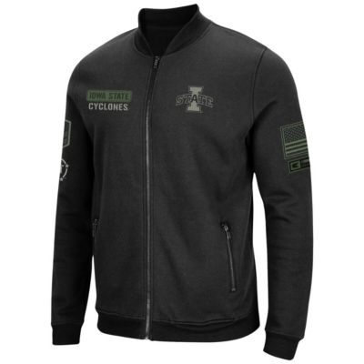 NCAA Iowa State Cyclones OHT Military Appreciation Team High-Speed Bomber Full-Zip Jacket