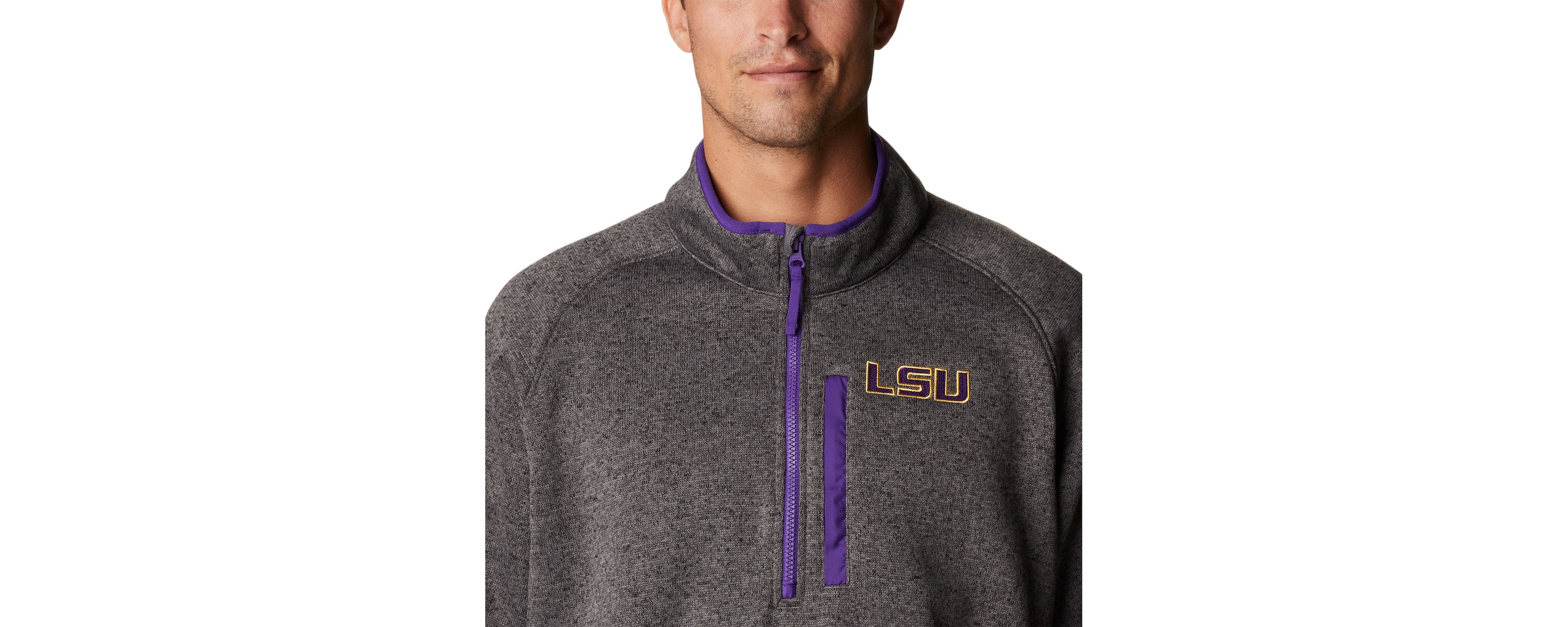 NCAA LSU Tigers Canyon Point Omni-Shield Raglan Half-Zip Top