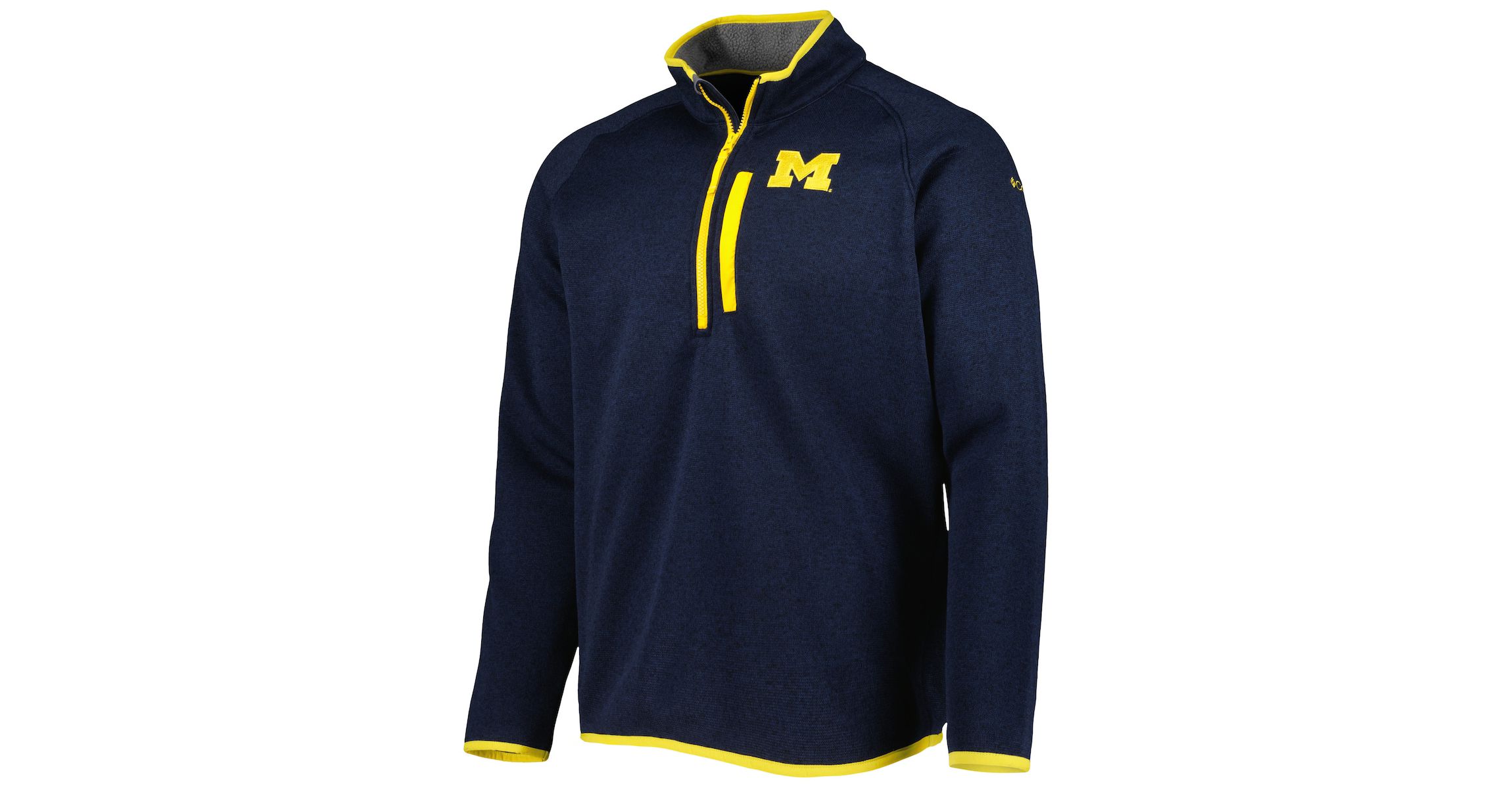 NCAA Michigan Wolverines Canyon Point Omni-Shield Raglan Half-Zip Pullover Top