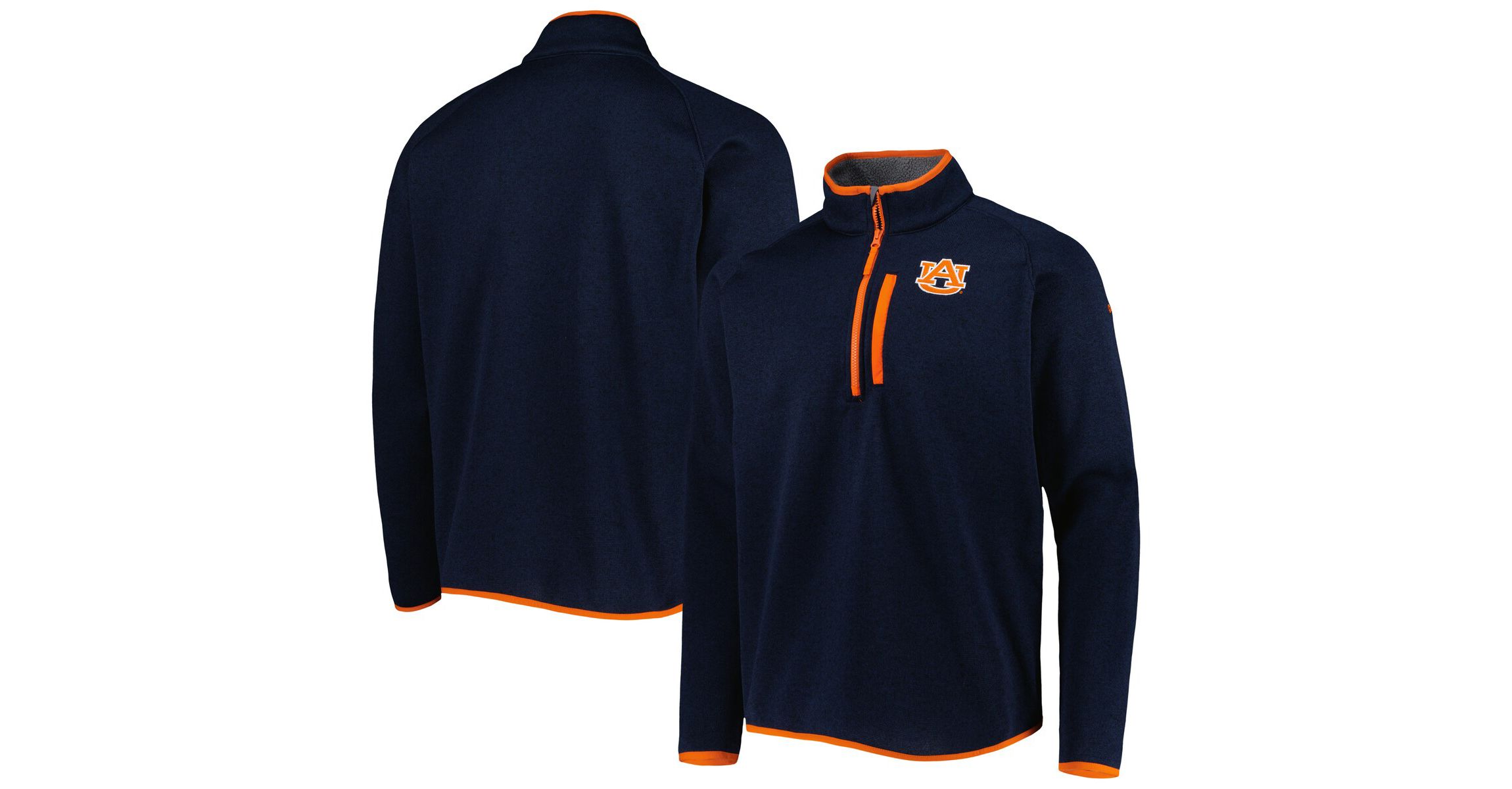 NCAA Auburn Tigers Canyon Point Omni-Shield Raglan Half-Zip Top