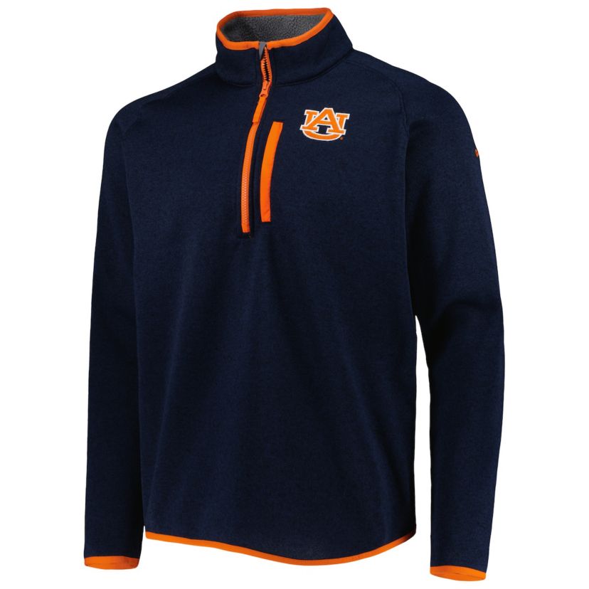 NCAA Auburn Tigers Canyon Point Omni-Shield Raglan Half-Zip Top